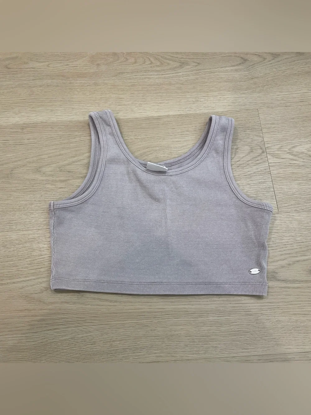 Zara Ribbed Tank in Dusty Mauve
